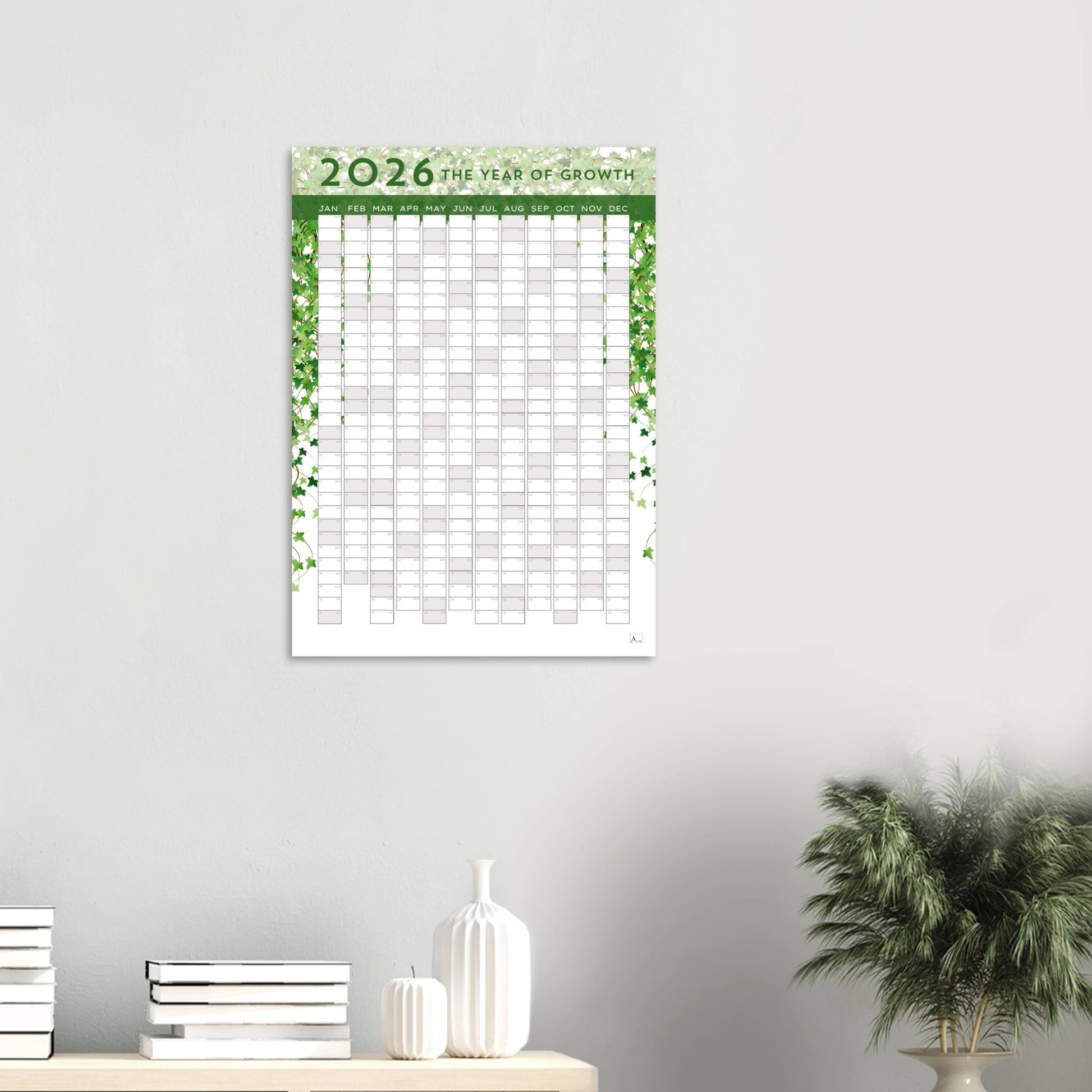 FINE IVY - The Year Of Growth 2026 wall planner 50x70cm