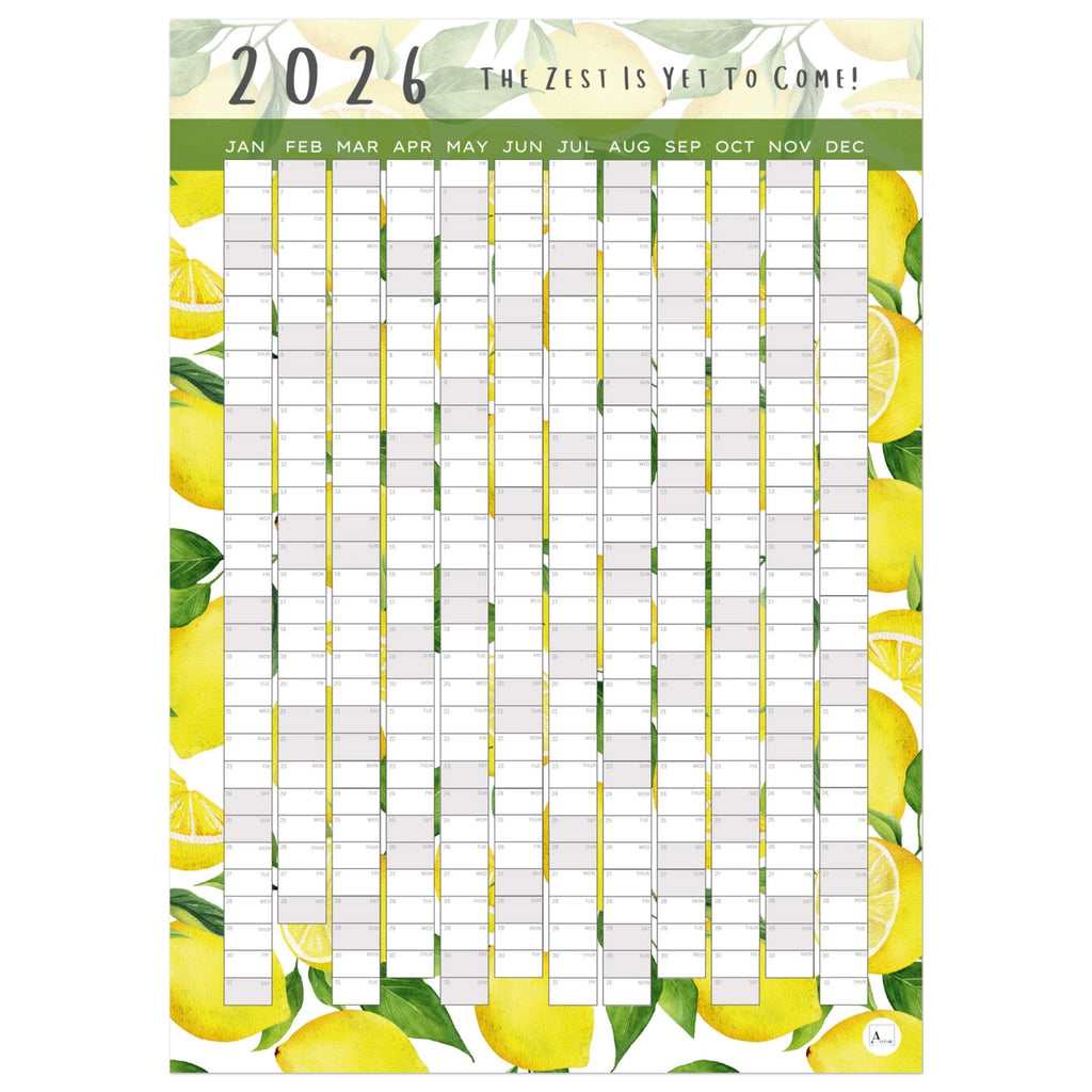 LEMONADE - The Zest Is Yet To Come 2026 wall planner 50x70cm