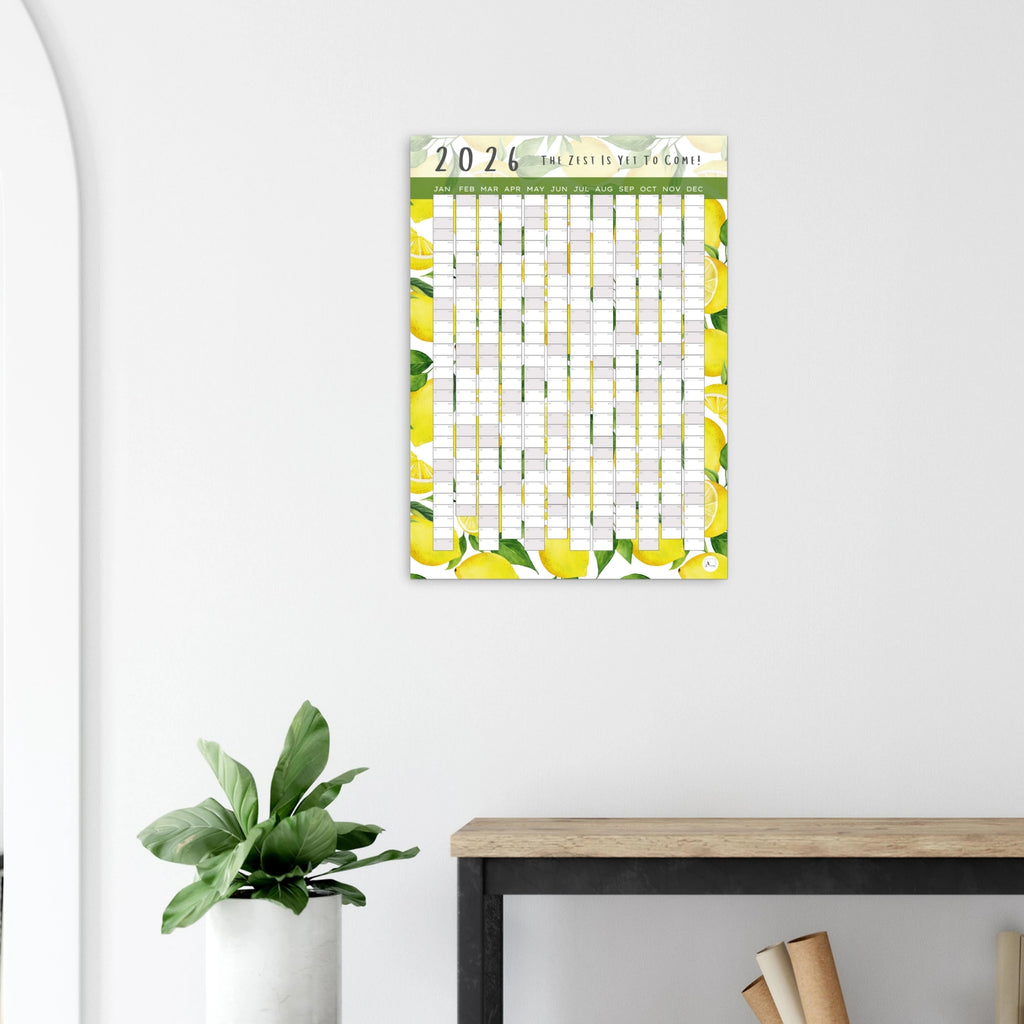 LEMONADE - The Zest Is Yet To Come 2026 wall planner 50x70cm