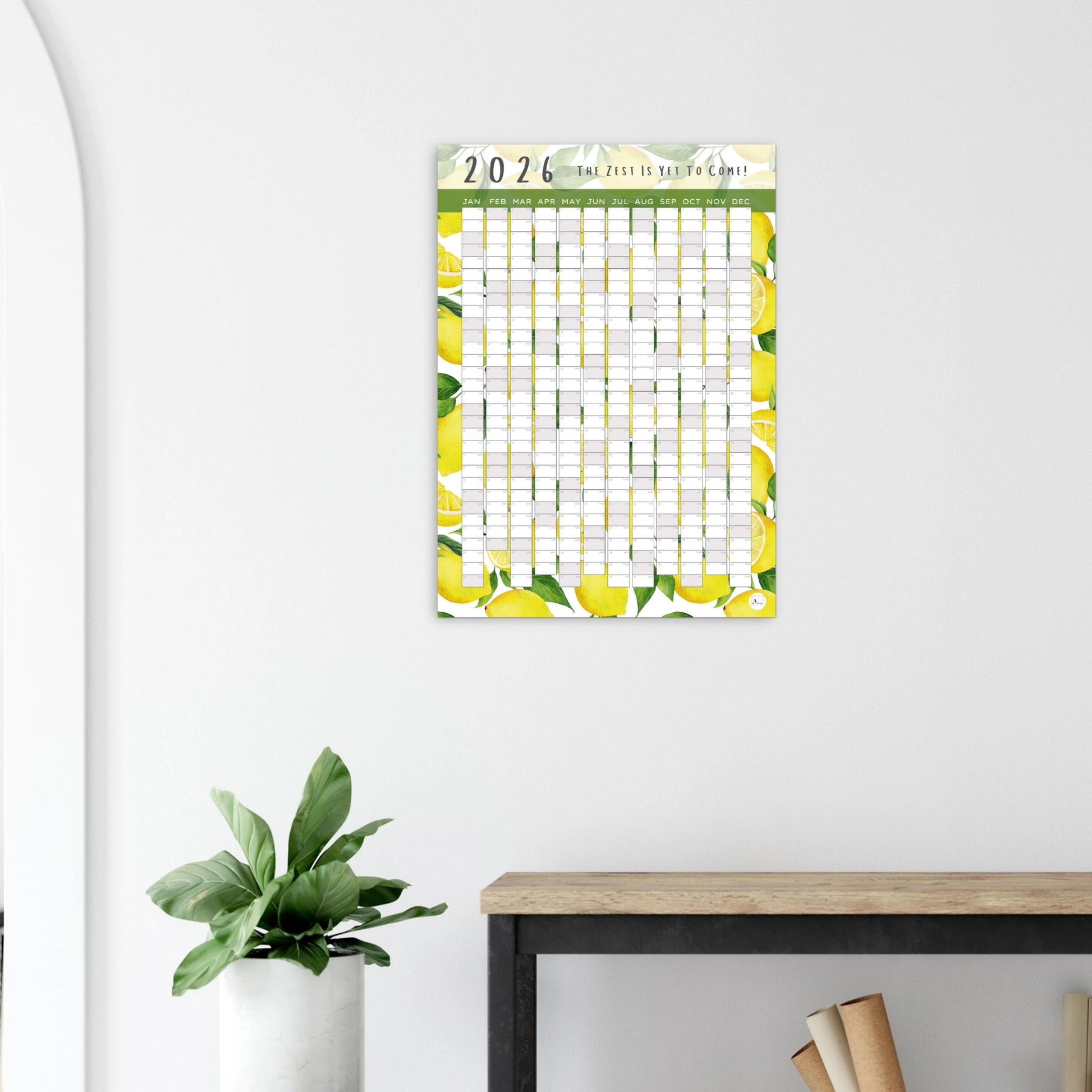 LEMONADE - The Zest Is Yet To Come 2026 wall planner 50x70cm