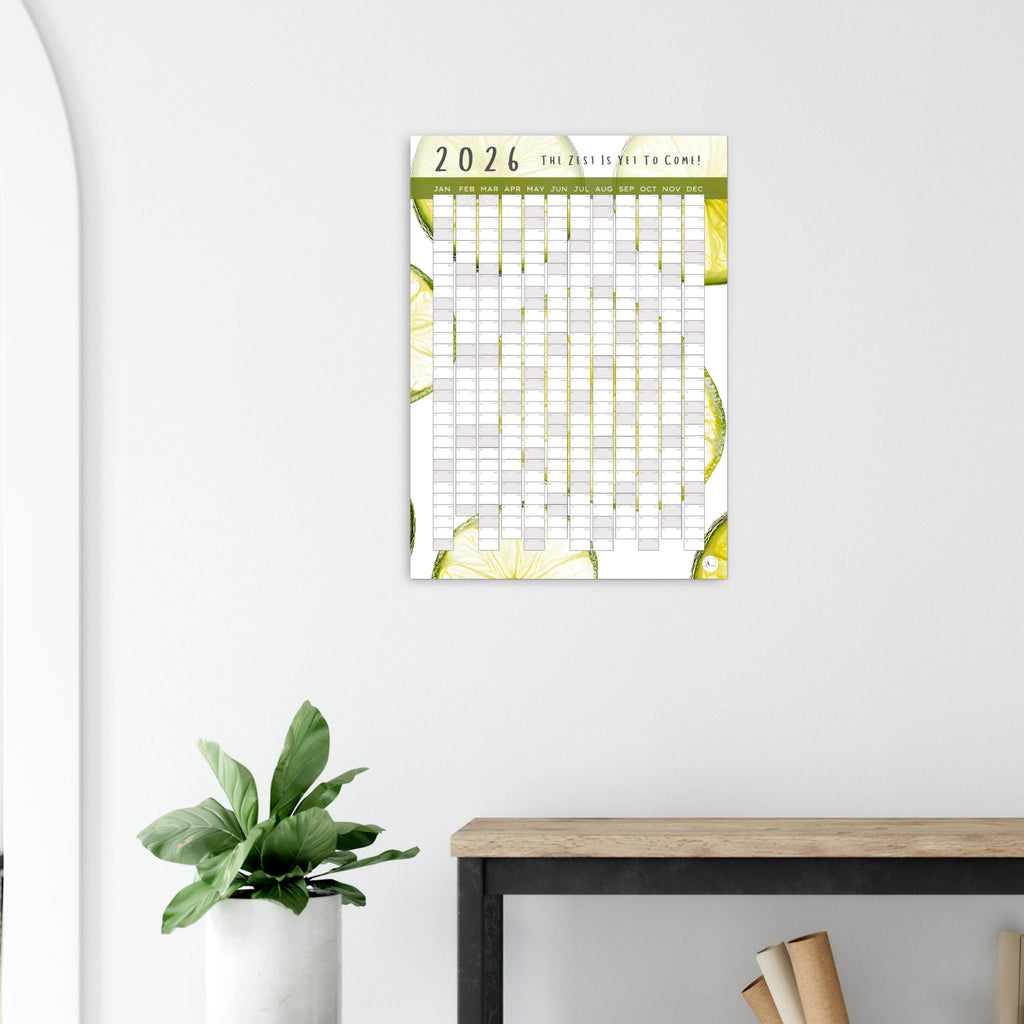 SUB-LIME - The Zest Is Yet To Come 2026 wall planner 50x70cm