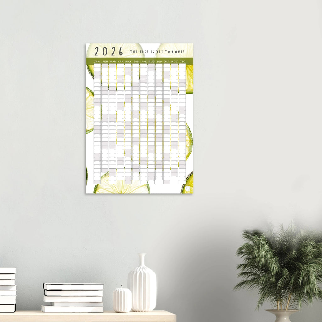 SUB-LIME - The Zest Is Yet To Come 2026 wall planner 50x70cm