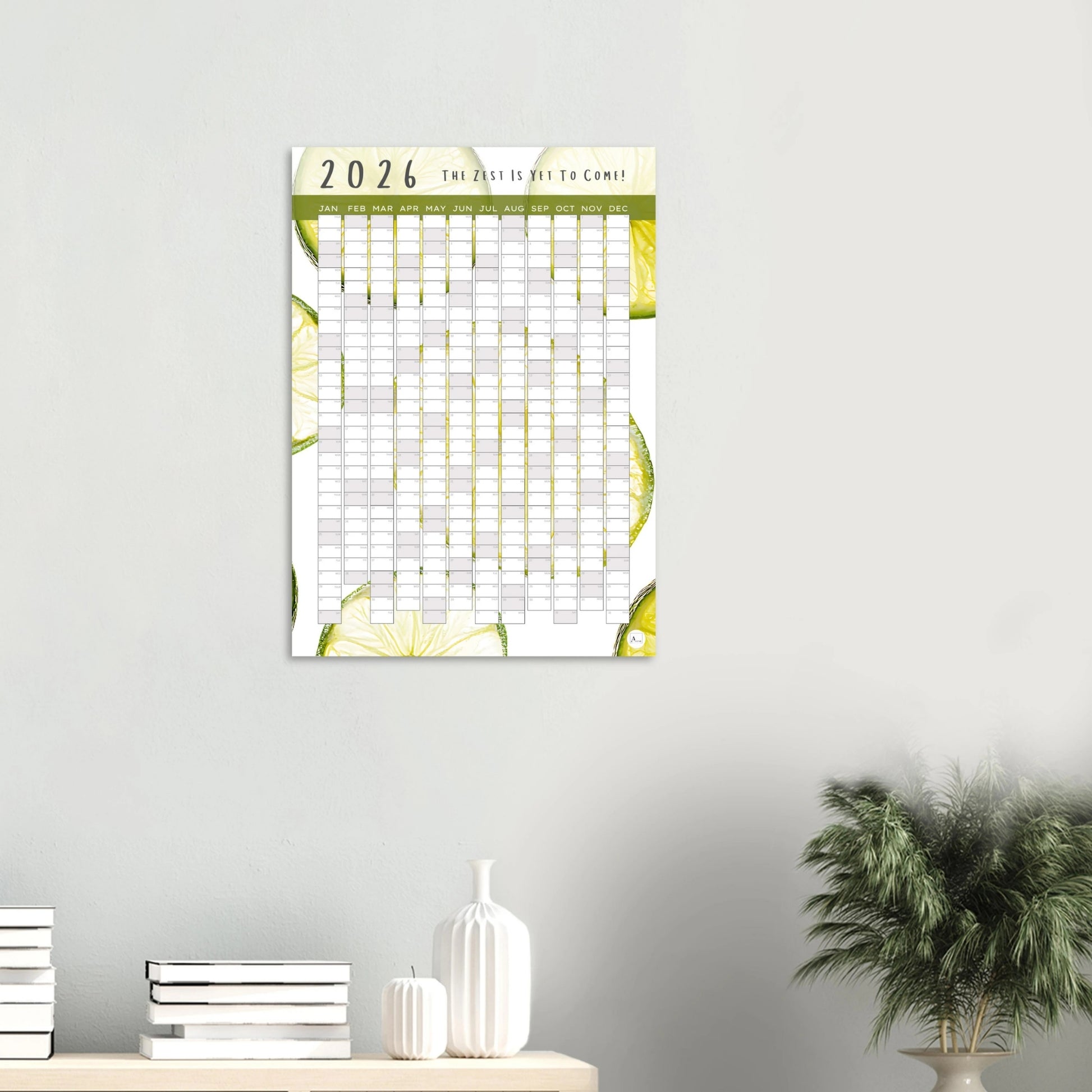 SUB-LIME - The Zest Is Yet To Come 2026 wall planner 50x70cm