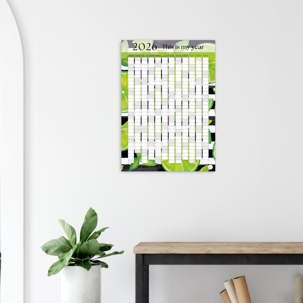 LIMES ON LINES - This is my year 2026 wall planner 50x70cm
