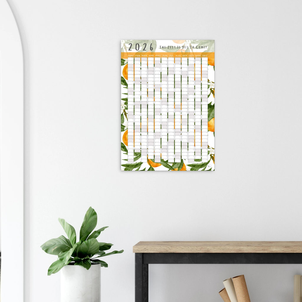TANGOED - The Zest Is Yet To Come 2026 wall planner 50x70cm