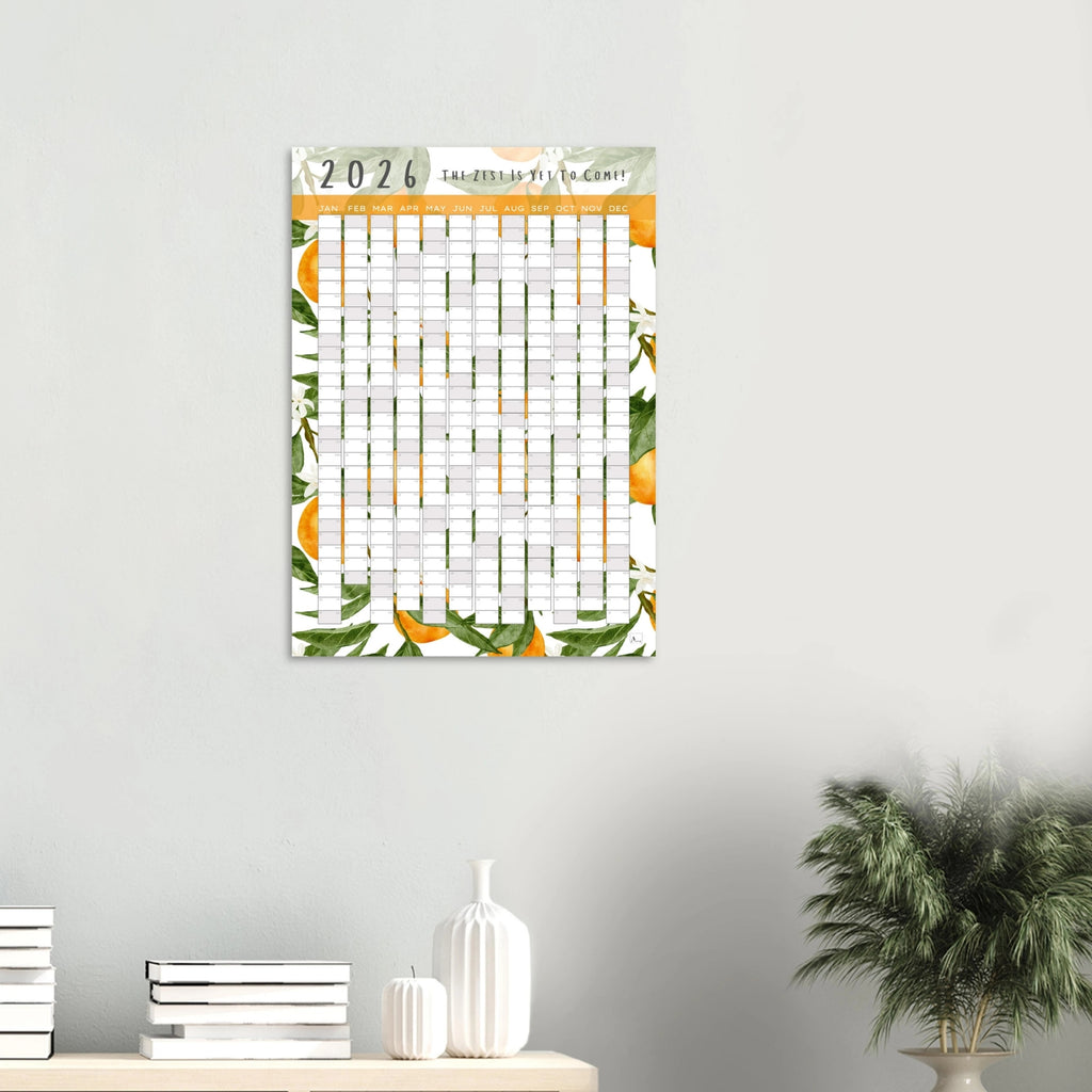 TANGOED - The Zest Is Yet To Come 2026 wall planner 50x70cm