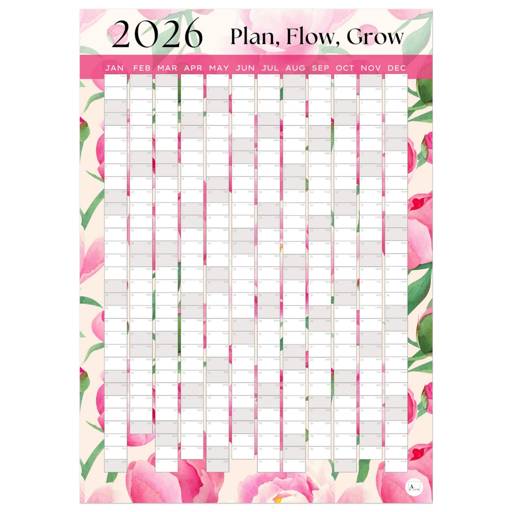 TULIPS - Plan, Flow, Grow 2026 wall planner 50x70cm